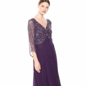 J KARA PLUM SZ 10 FORMAL GOWN